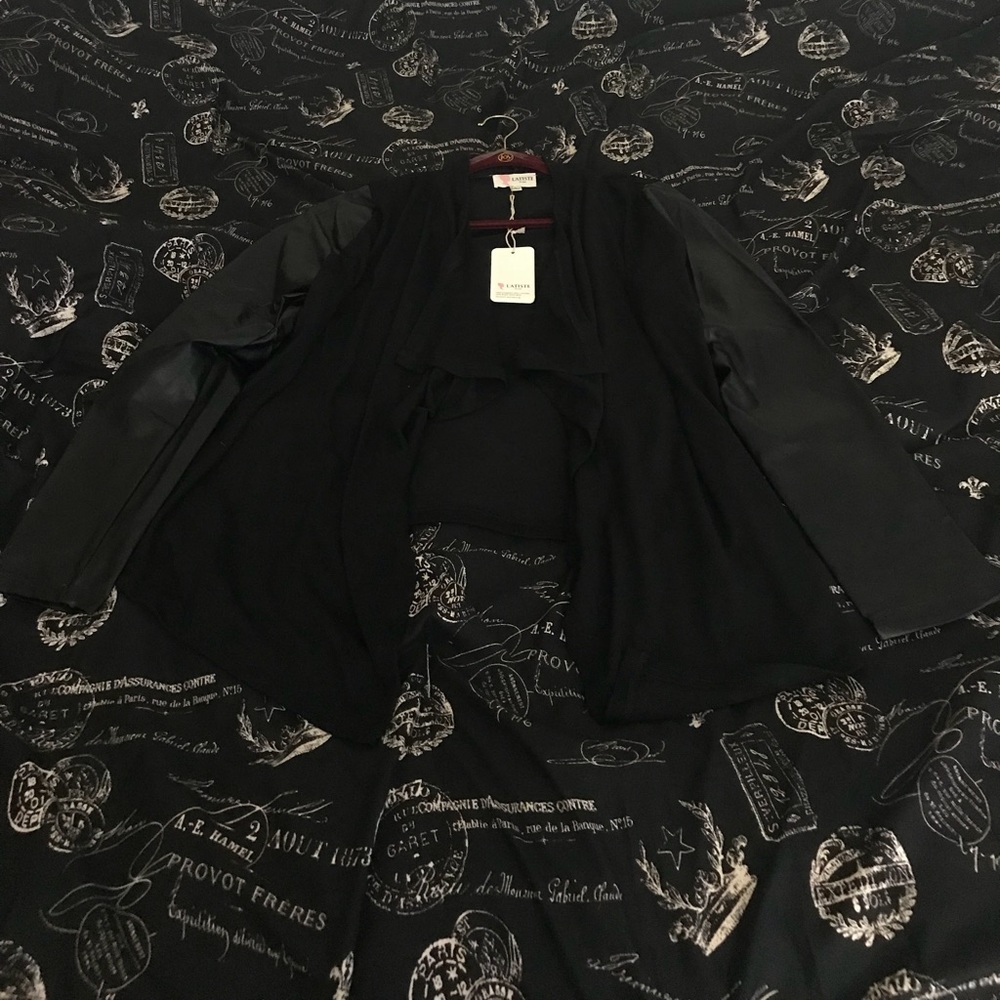Black Cardigan Top